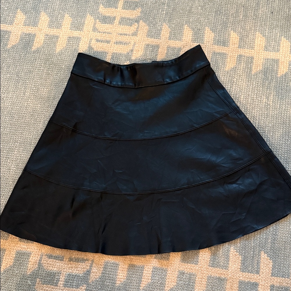 David Lerner leather skirt